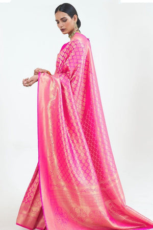 Persian Pink Kanjivaram Saree