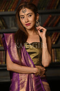 Kanjivaram Saree Plum Purple Kanjivaram Saree saree online