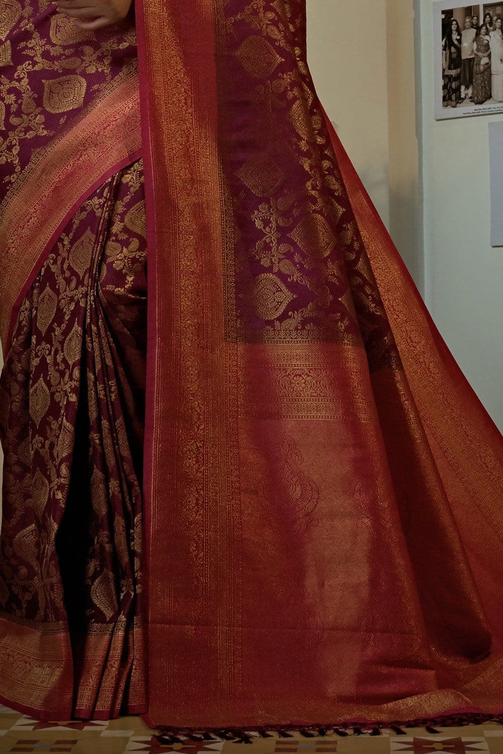 Buy Rani Pink Kanjivaram Saree 12141 Online | Karagiri