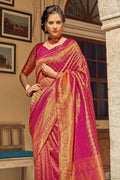Kanjivaram Saree Rasberry Pink Kanjivaram Saree saree online