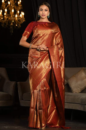 Razzmatazz Pink Kanjivaram Saree