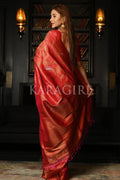 Kanjivaram Saree Rhubarb Red Kanjivaram Saree saree online