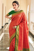 red kanjivaram saree 