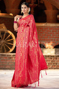 Kanjivaram Saree Rouge Pink Kanjivaram Saree saree online