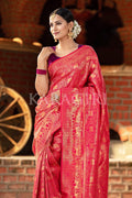 Kanjivaram Saree Rouge Pink Kanjivaram Saree saree online