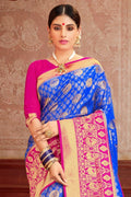 Kanjivaram Saree Royal Blue Woven Kanjivaram Saree - Special Wedding Edition saree online