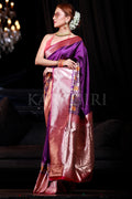 Kanjivaram Saree Royal Purple Kanjivaram Saree saree online