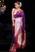 Kanjivaram Saree Royal Purple Kanjivaram Saree saree online