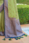 Kanjivaram Saree Sage Green Handcrafted Kanjivaram Saree saree online