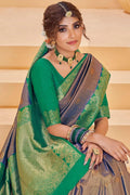 SONALIKA JOSHI in Royal Purple Kanjivaram Saree
