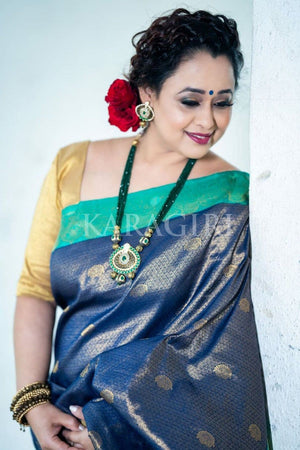 SONALIKA JOSHI in Royal Purple Kanjivaram Saree