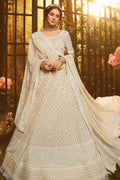 Lehenga Beautiful Linen White Lehenga saree online