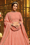 Lehenga Beautiful Peach Pink Lehenga saree online