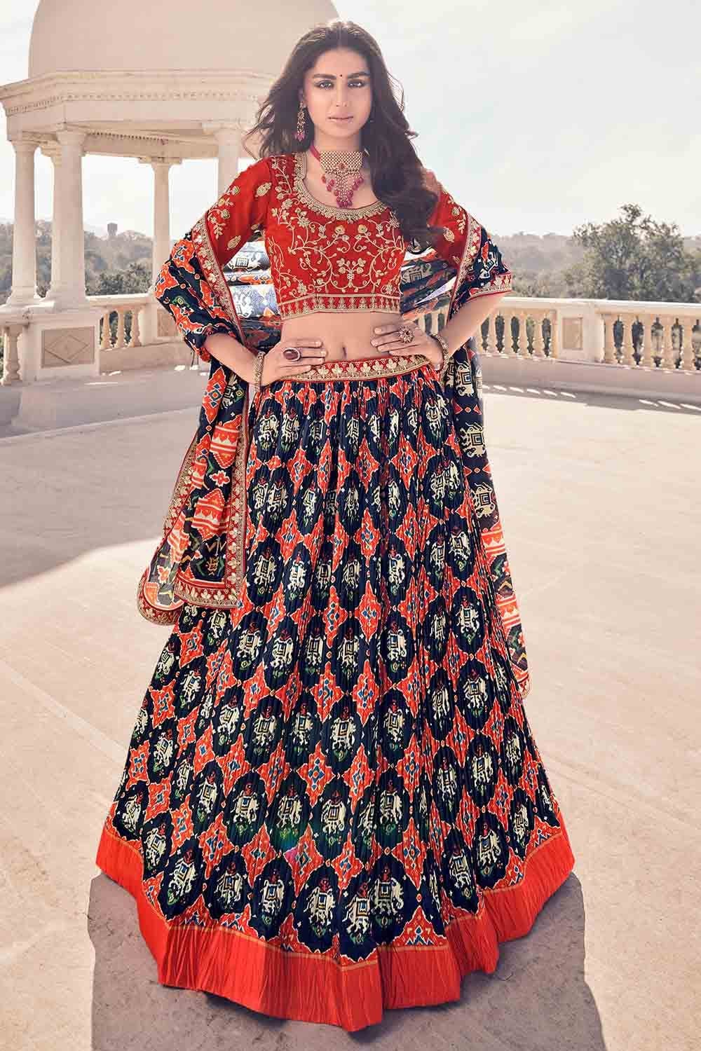 Trending | $36 - $48 - Light Orange Bridal A Line Lehenga Lycra Thread  Designer Lehenga Choli, Light Orange Bridal A Line Lehenga Lycra Thread  Designer Lehengas and Light Orange Bridal A