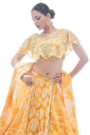 yellow lehenga choli