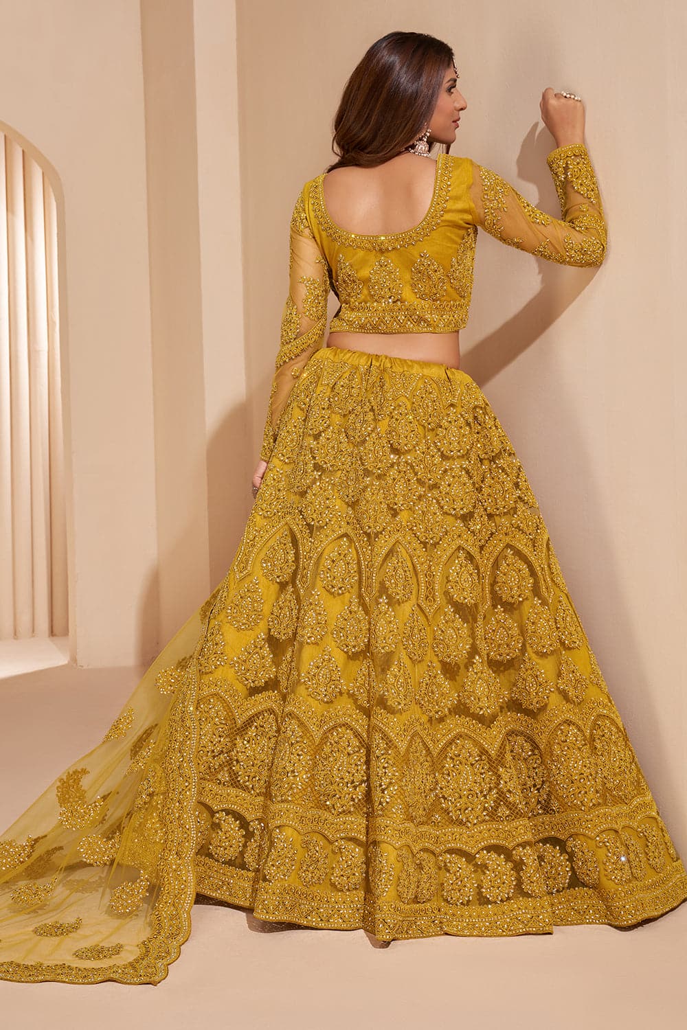 Buy Designer Yellow Lehenga Choli for Women Indian Wedding Haldi Online in  India - Etsy