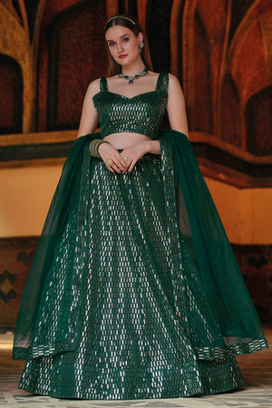 Emerald Green Lehenga Choli