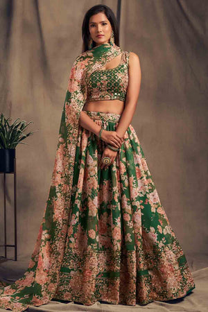 Forest Green Lehenga Choli