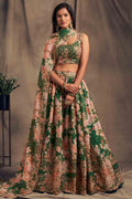 green lehenga choli