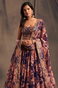 purple lehenga choli