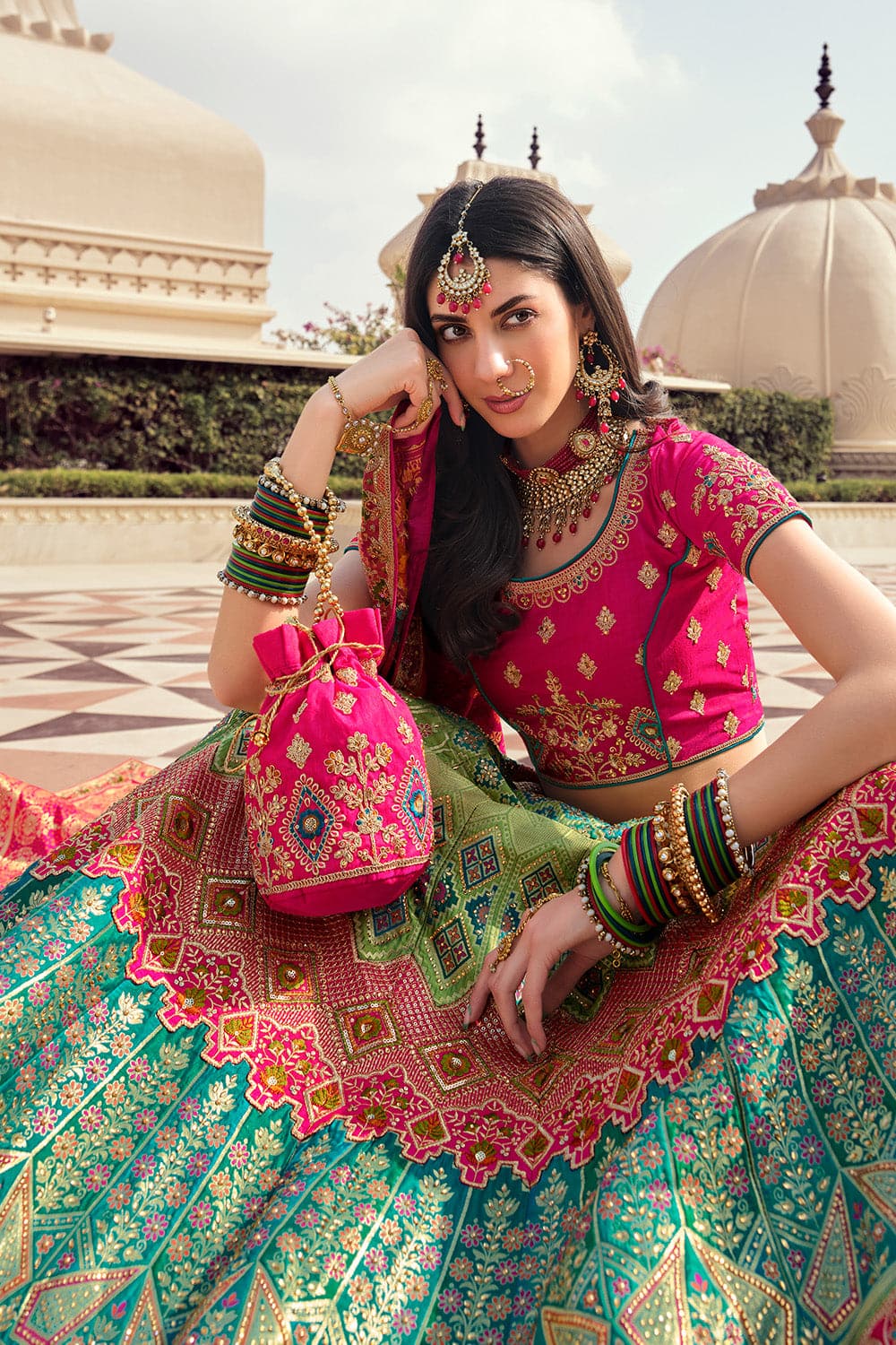 Pure Banarasi Silk Lehenga – FashionVibes