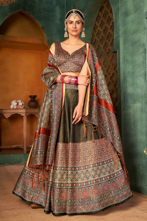 Grey Lehenga Choli