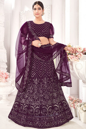 Indigo Purple Lehenga Choli