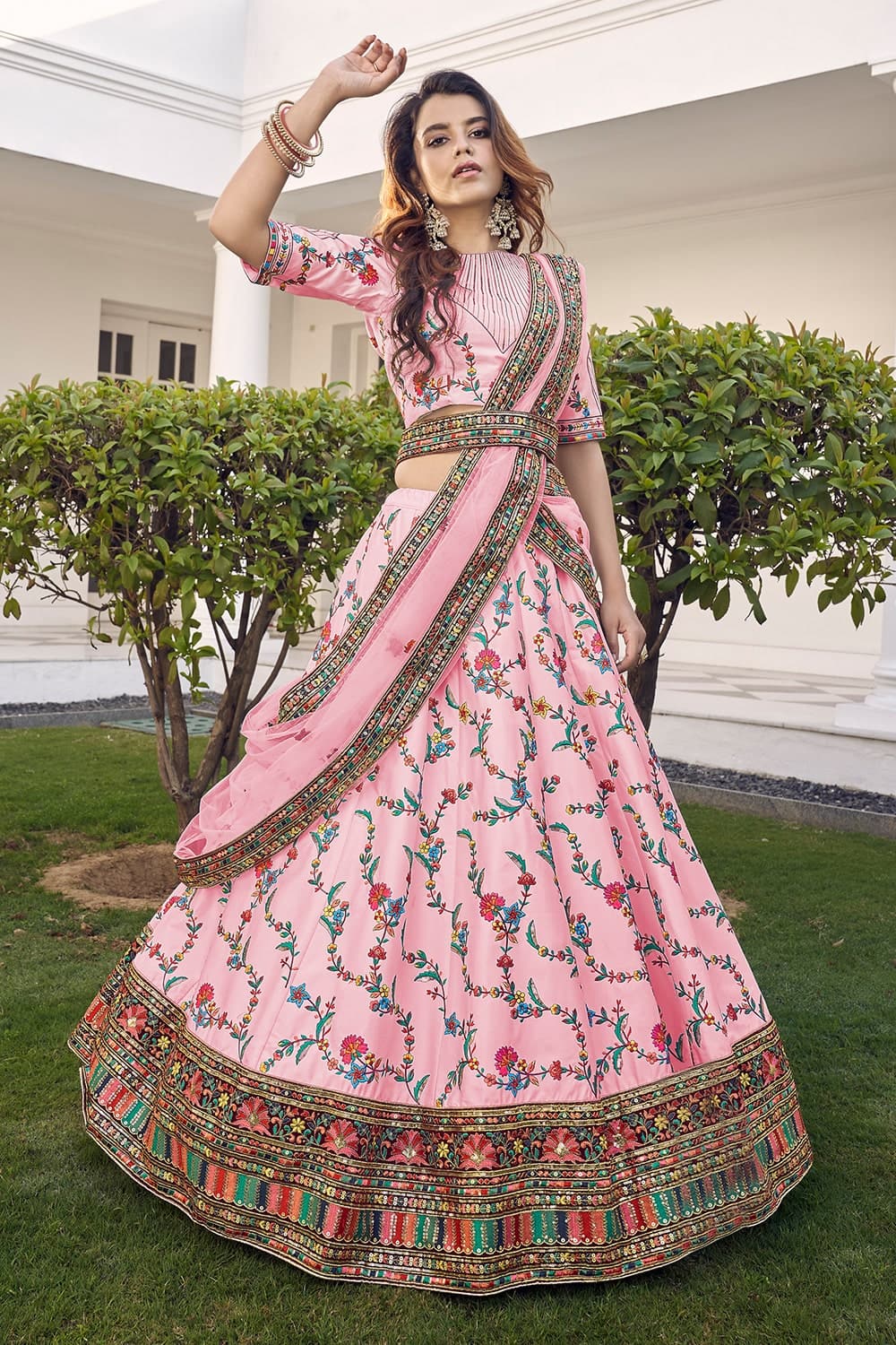 Fancy Designer Dola Silk Patola Print Traditional Wedding Lehenga Choli  with Dupatta and Unstitched Blouse Piece