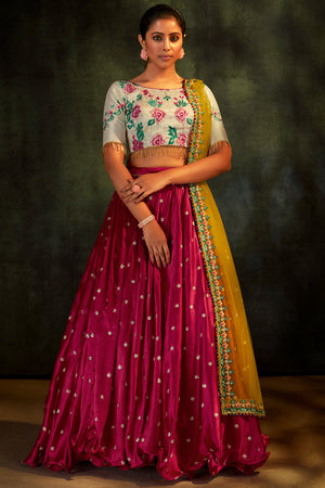 Magenta Pink Lehenga Choli