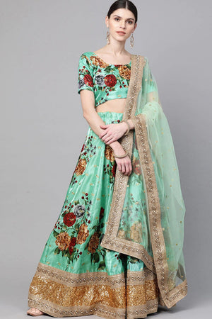 Mint Green Lehenga Choli