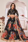 black lehenga choli