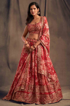 pink lehenga choli