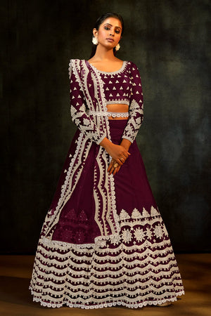 Purple Lehenga Choli