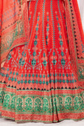 red lehenga choli