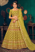 green lehenga choli