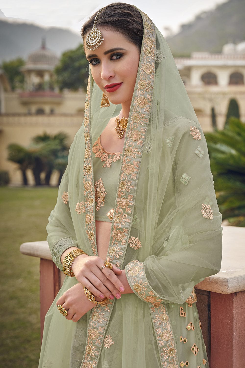 Pink Zikkra Net Heavy Zarkan Work Designer Wedding Wear and Party Wear  Lehenga Choli Collection 13002 - The Ethnic World