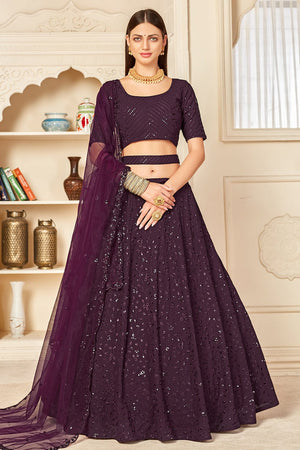 Violet Lehenga Choli