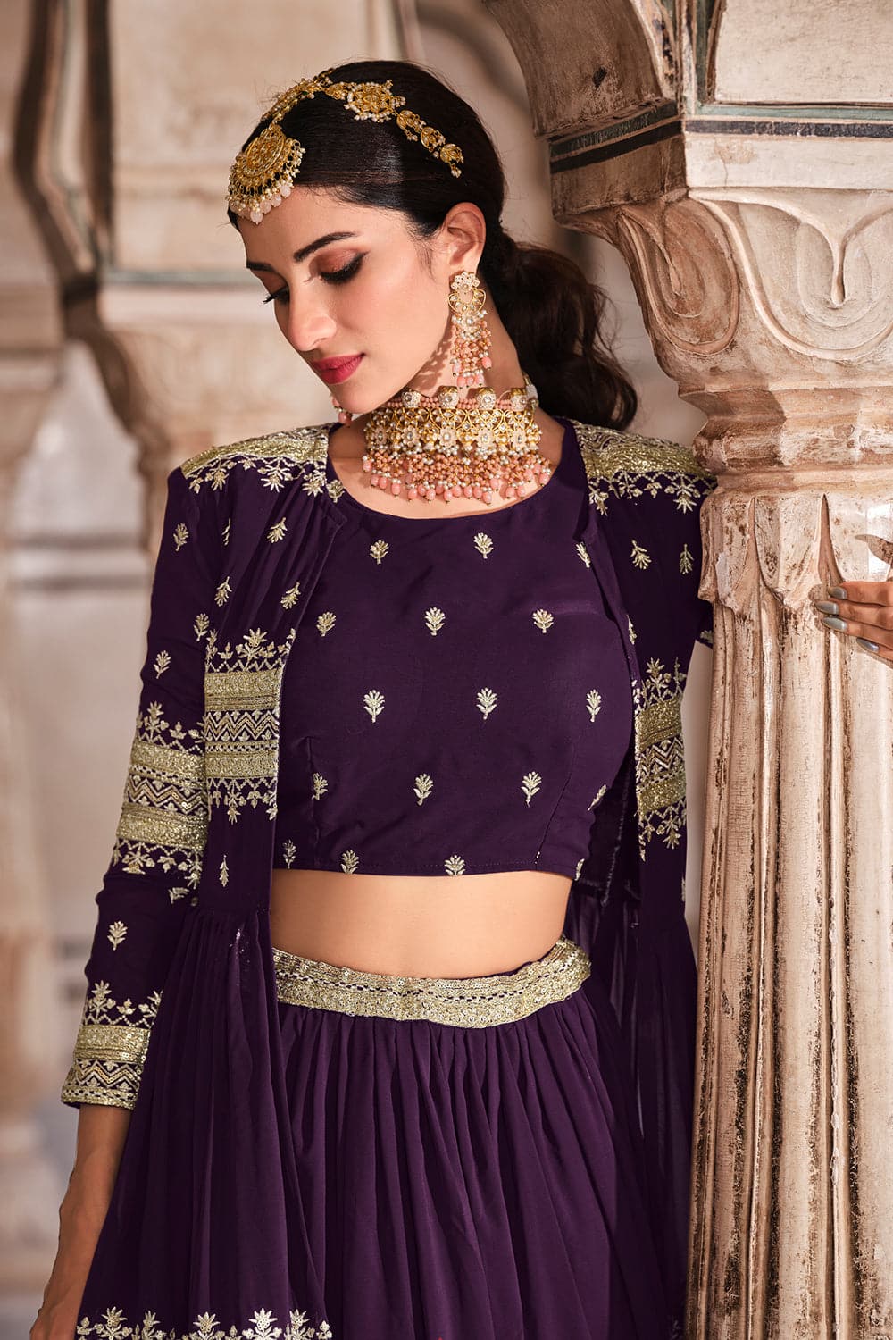 Kangana Ranaut Looks Picture-perfect In Purple Lehenga With Ornate Jewellery,  See Her Gorgeous Pics - News18
