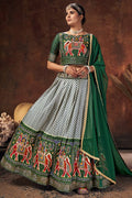 green lehenga choli