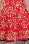 Lehenga Imperial Red Zari Work Lehenga saree online