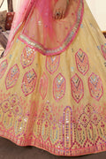 Laguna Yellow Organza Designer Lehenga