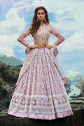 Lehenga Lilac Purple Embroidered Soft Net Lehenga saree online