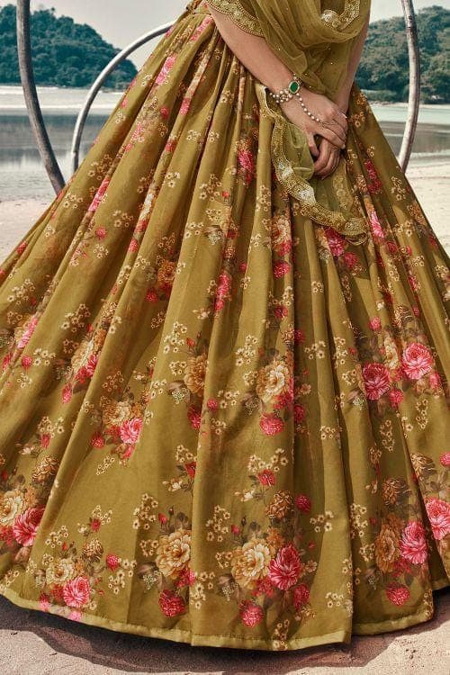pastel lehenga