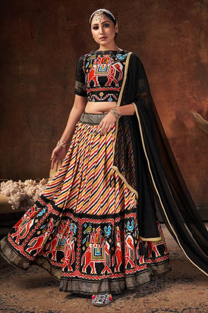 Raven Black Lehenga