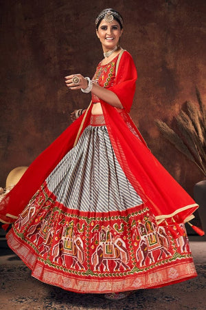 Scarlet Red Lehenga