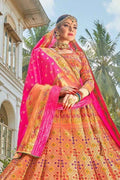 Starfish Orange Lehenga