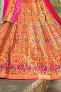 Starfish Orange Lehenga