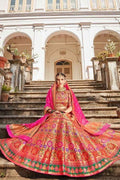 Starfish Orange Lehenga
