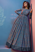 blue gown
