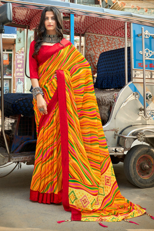 leheriya saree